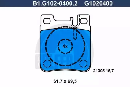 Комплект тормозных колодок, дисковый тормоз GALFER купить