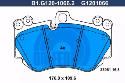 Комплект тормозных колодок, дисковый тормоз GALFER купить