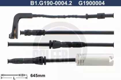 Сигнализатор, износ тормозных колодок GALFER купить