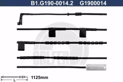 Сигнализатор, износ тормозных колодок GALFER купить