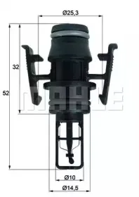 Датчик, температура охлаждающей жидкости BEHR купить