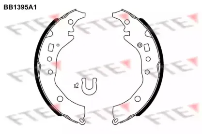 Комплект тормозных колодок FTE купить