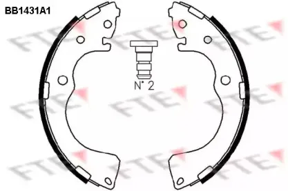 Комплект тормозных колодок FTE купить