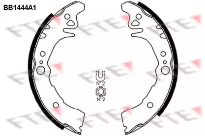 Комплект тормозных колодок FTE купить