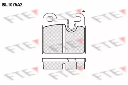Комплект тормозных колодок, дисковый тормоз FTE купить