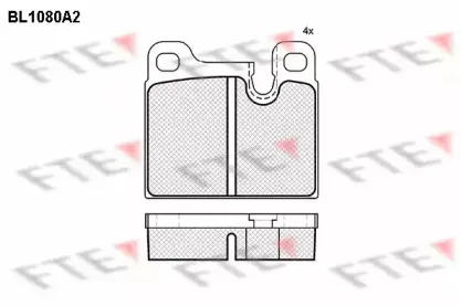 Комплект тормозных колодок, дисковый тормоз FTE купить
