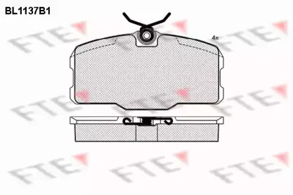 Комплект тормозных колодок, дисковый тормоз FTE купить