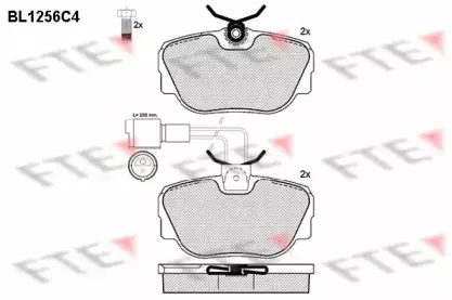 Комплект тормозных колодок, дисковый тормоз FTE купить