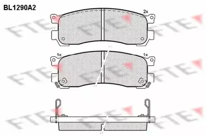 Комплект тормозных колодок, дисковый тормоз FTE купить