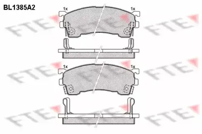 Комплект тормозных колодок, дисковый тормоз FTE купить