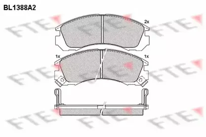 Комплект тормозных колодок, дисковый тормоз FTE купить
