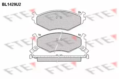 Комплект тормозных колодок, дисковый тормоз FTE купить