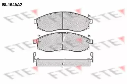 Комплект тормозных колодок, дисковый тормоз FTE купить