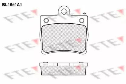 Комплект тормозных колодок, дисковый тормоз FTE купить