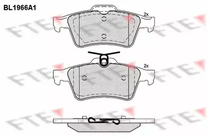 Комплект тормозных колодок, дисковый тормоз FTE купить