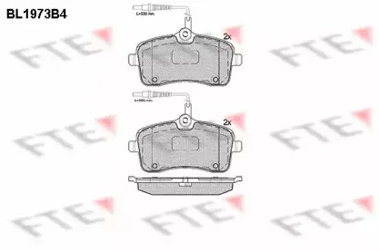 Комплект тормозных колодок, дисковый тормоз FTE купить