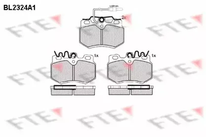 Комплект тормозных колодок, дисковый тормоз FTE купить