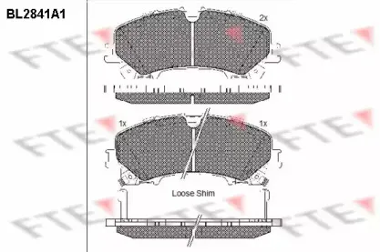 Комплект тормозных колодок, дисковый тормоз FTE купить