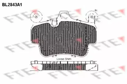Комплект тормозных колодок, дисковый тормоз FTE купить