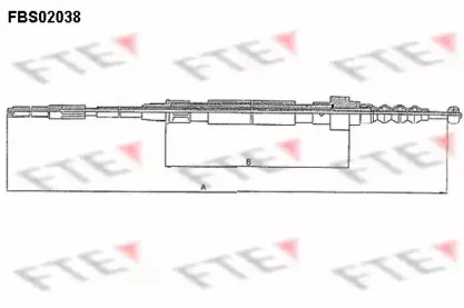Трос, стояночная тормозная система FTE купить