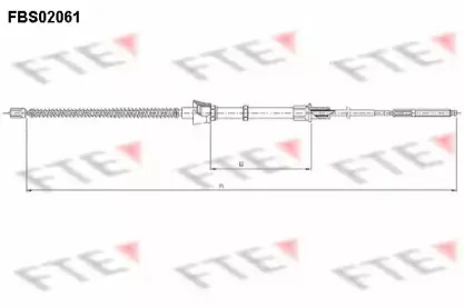 Трос, стояночная тормозная система FTE купить