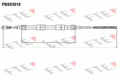 Трос, стояночная тормозная система FTE купить