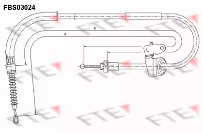 Трос, стояночная тормозная система FTE купить