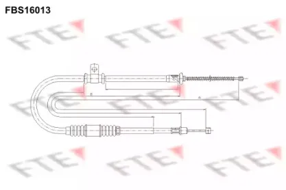 Трос, стояночная тормозная система FTE купить