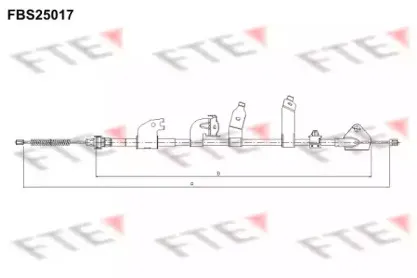 Трос, стояночная тормозная система FTE купить