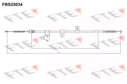 Трос, стояночная тормозная система FTE купить