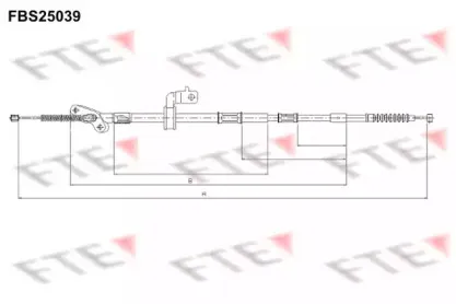 Трос, стояночная тормозная система FTE купить