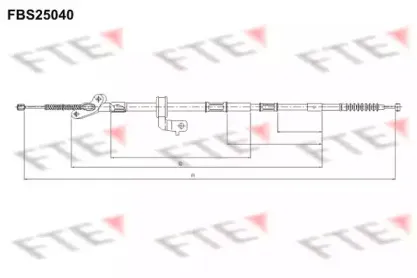 Трос, стояночная тормозная система FTE купить