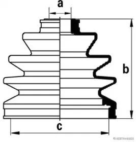 Комплект пылника, приводной вал HERTH+BUSS JAKOPARTS купить