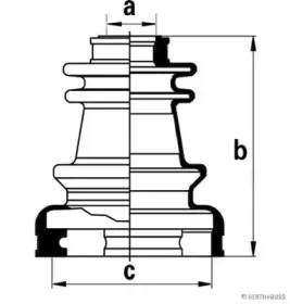 Комплект пылника, приводной вал HERTH+BUSS JAKOPARTS купить