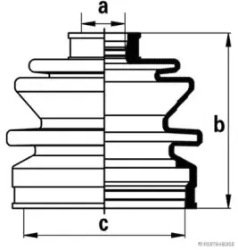 Комплект пылника, приводной вал HERTH+BUSS JAKOPARTS купить