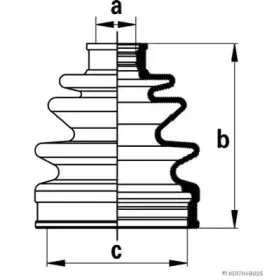 Комплект пылника, приводной вал HERTH+BUSS JAKOPARTS купить