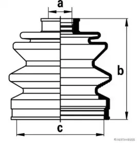 Комплект пылника, приводной вал HERTH+BUSS JAKOPARTS купить