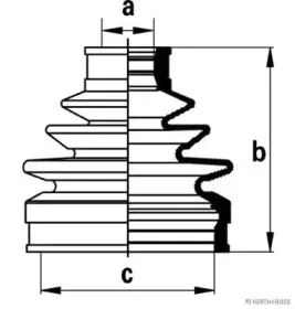 Комплект пылника, приводной вал HERTH+BUSS JAKOPARTS купить