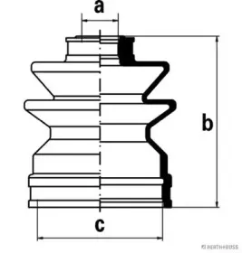 Комплект пылника, приводной вал HERTH+BUSS JAKOPARTS купить