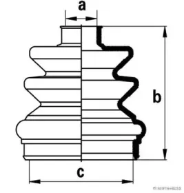 Комплект пылника, приводной вал HERTH+BUSS JAKOPARTS купить