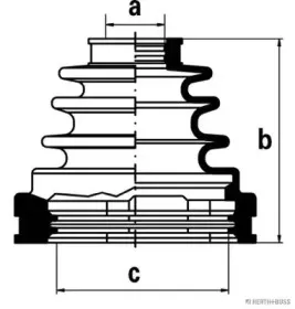 Пильник ШРКШ гумовий + змазка HERTH+BUSS JAKOPARTS купить