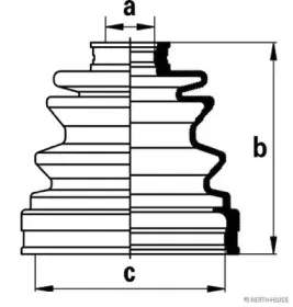 Комплект пылника, приводной вал HERTH+BUSS JAKOPARTS купить