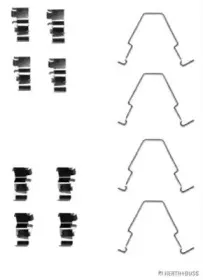 Комплектующие, колодки дискового тормоза HERTH+BUSS JAKOPARTS купить