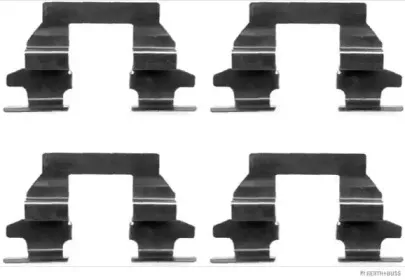 Монтажний к-кт гальмівних колодок HERTH+BUSS JAKOPARTS купить