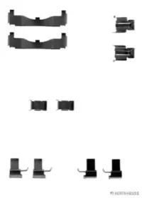 Комплектующие, колодки дискового тормоза HERTH+BUSS JAKOPARTS купить