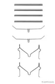 Комплектующие, колодки дискового тормоза HERTH+BUSS JAKOPARTS купить