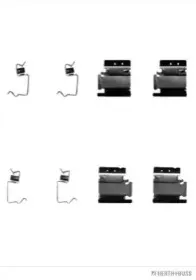 Комплектующие, колодки дискового тормоза HERTH+BUSS JAKOPARTS купить