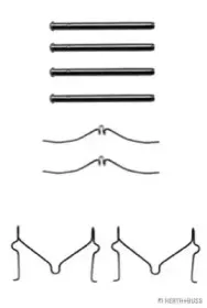 Комплектующие, колодки дискового тормоза HERTH+BUSS JAKOPARTS купить