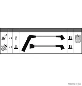 Комплект проводов зажигания HERTH+BUSS JAKOPARTS купить