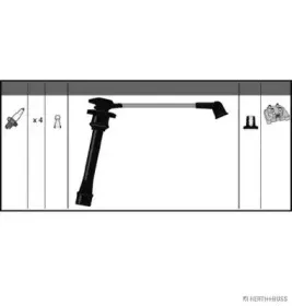 Комплект проводов зажигания HERTH+BUSS JAKOPARTS купить